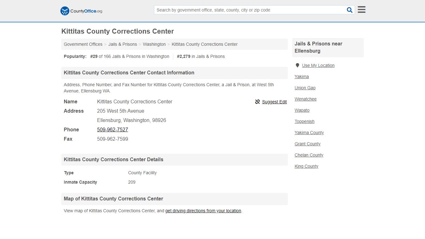 Kittitas County Corrections Center - Ellensburg, WA ...